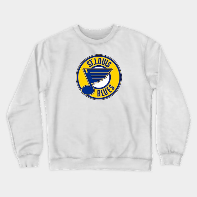 Retro St Louis Blues Crewneck Sweatshirt by Jedistudios 